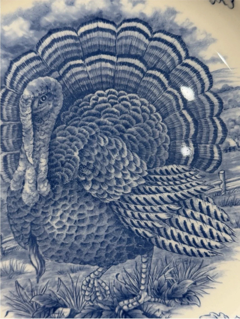 Set of 4 Royal Stafford Blue Turkey 10 1/2